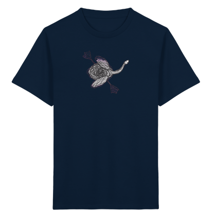 Schwan von oben Kritzelmotiv - Kinder Bio T-Shirt