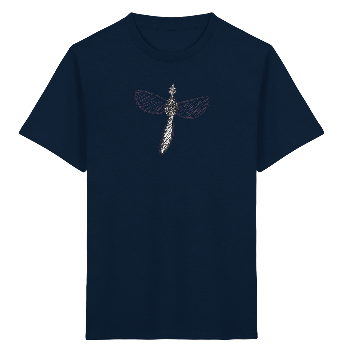 Fasan von oben gezeichnet - Kinder Bio T-Shirt