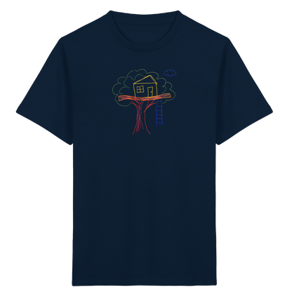 Verspieltes Baumhaus T-Shirt für Abenteurer - Kinder Bio T-Shirt