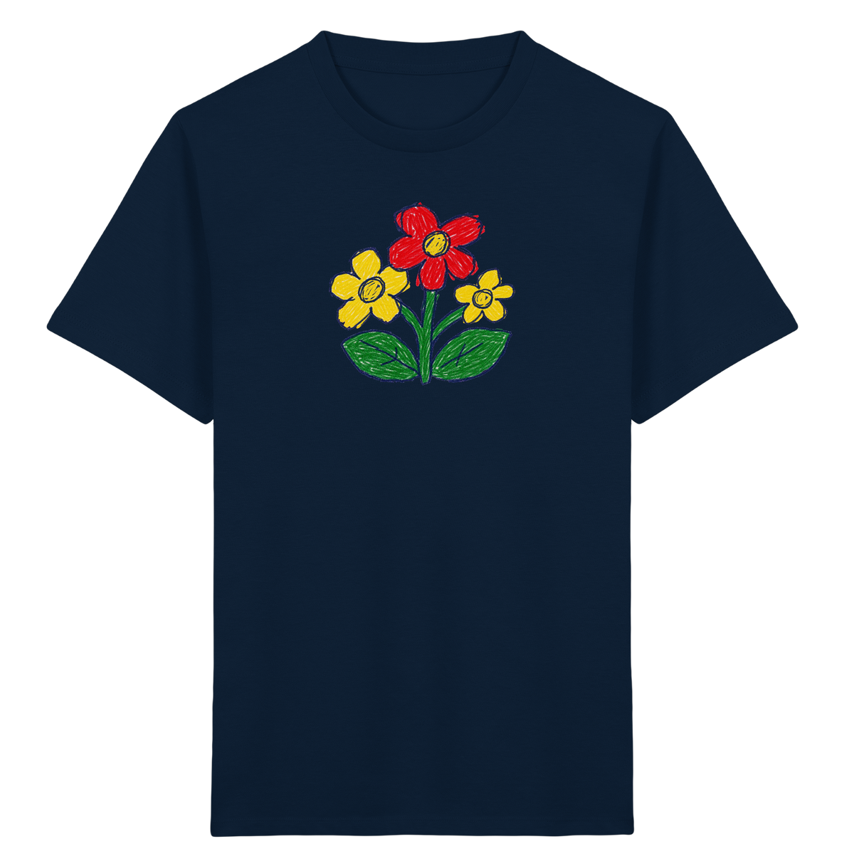 Kritzel-Dreiblüte Kinder T-Shirt - Kinder Bio T-Shirt