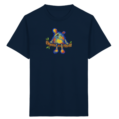 Astsitzer Kritzelmonster auf Ast - Kinder Bio T-Shirt