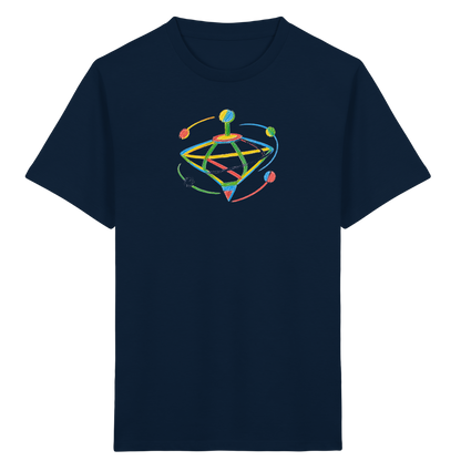 Bunter Farbpunkt Kreisel - Kinder Bio T-Shirt