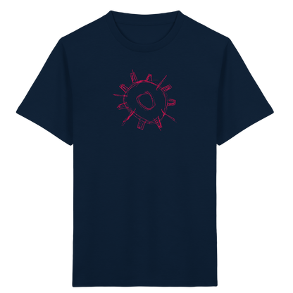 Karminrotes Zackenrad Kinder T-Shirt - Kinder Bio T-Shirt