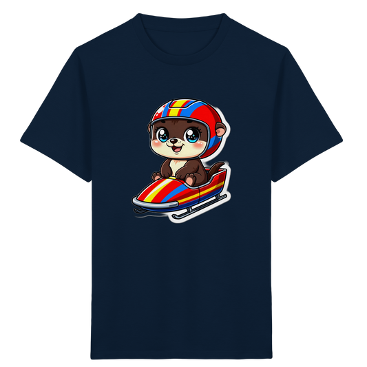 Otter im Bob: Cooles Kinder T-Shirt