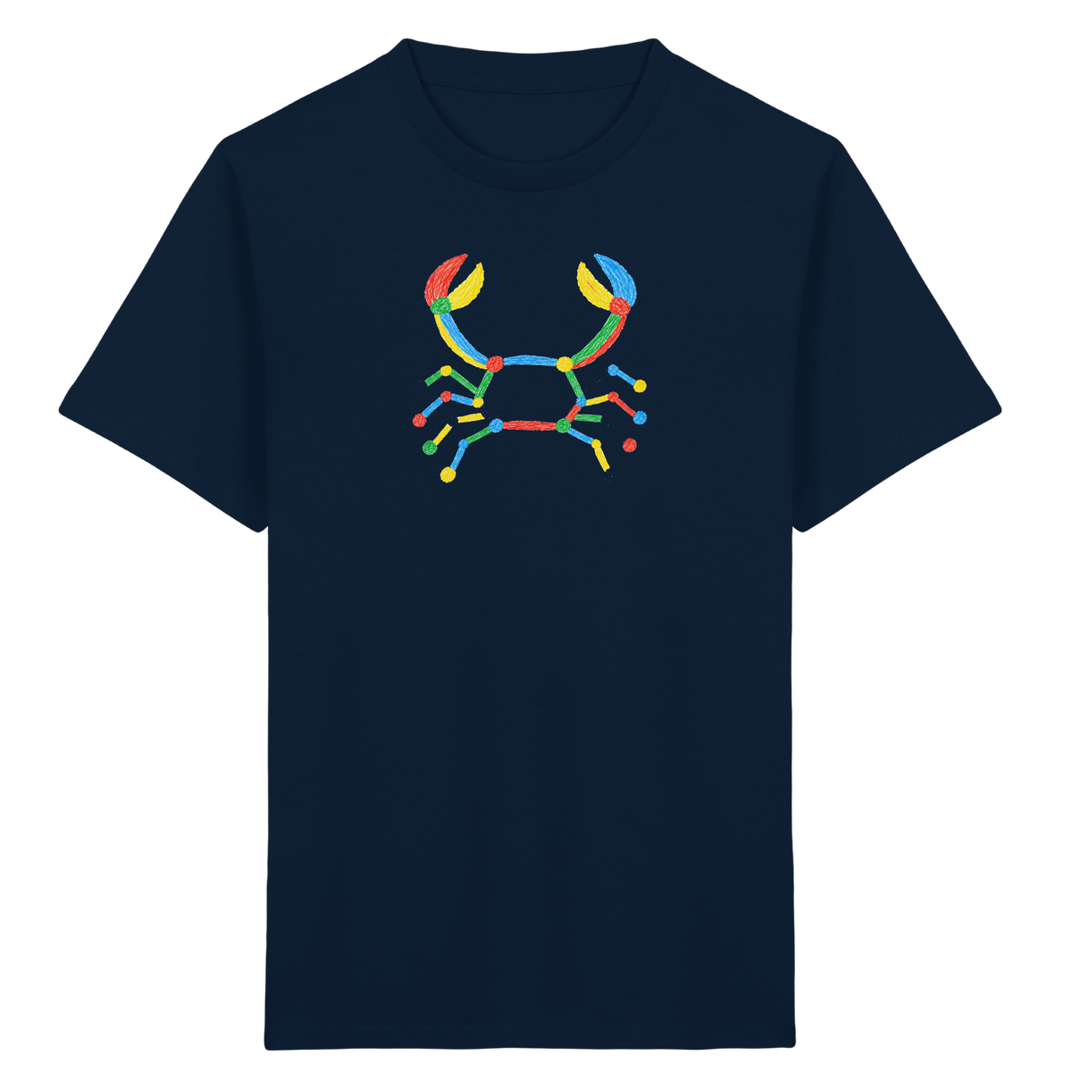Bunte Farbpunkt Krabbe - Kinder Bio T-Shirt