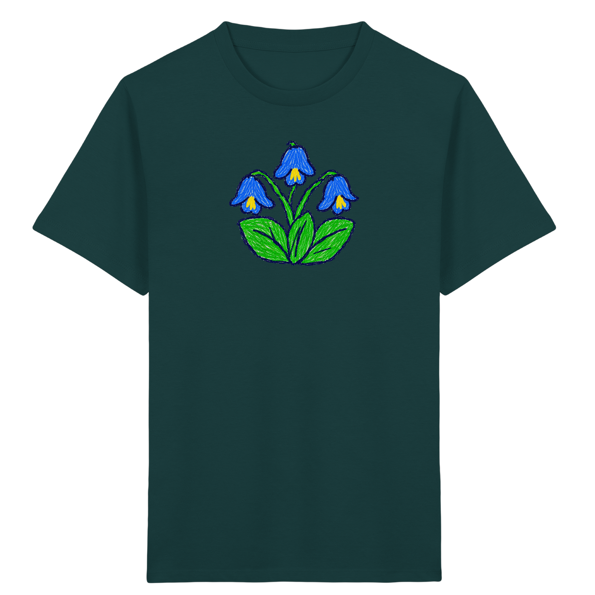 Kritzel Glockenblume Kinder Shirt - Kinder Bio T-Shirt