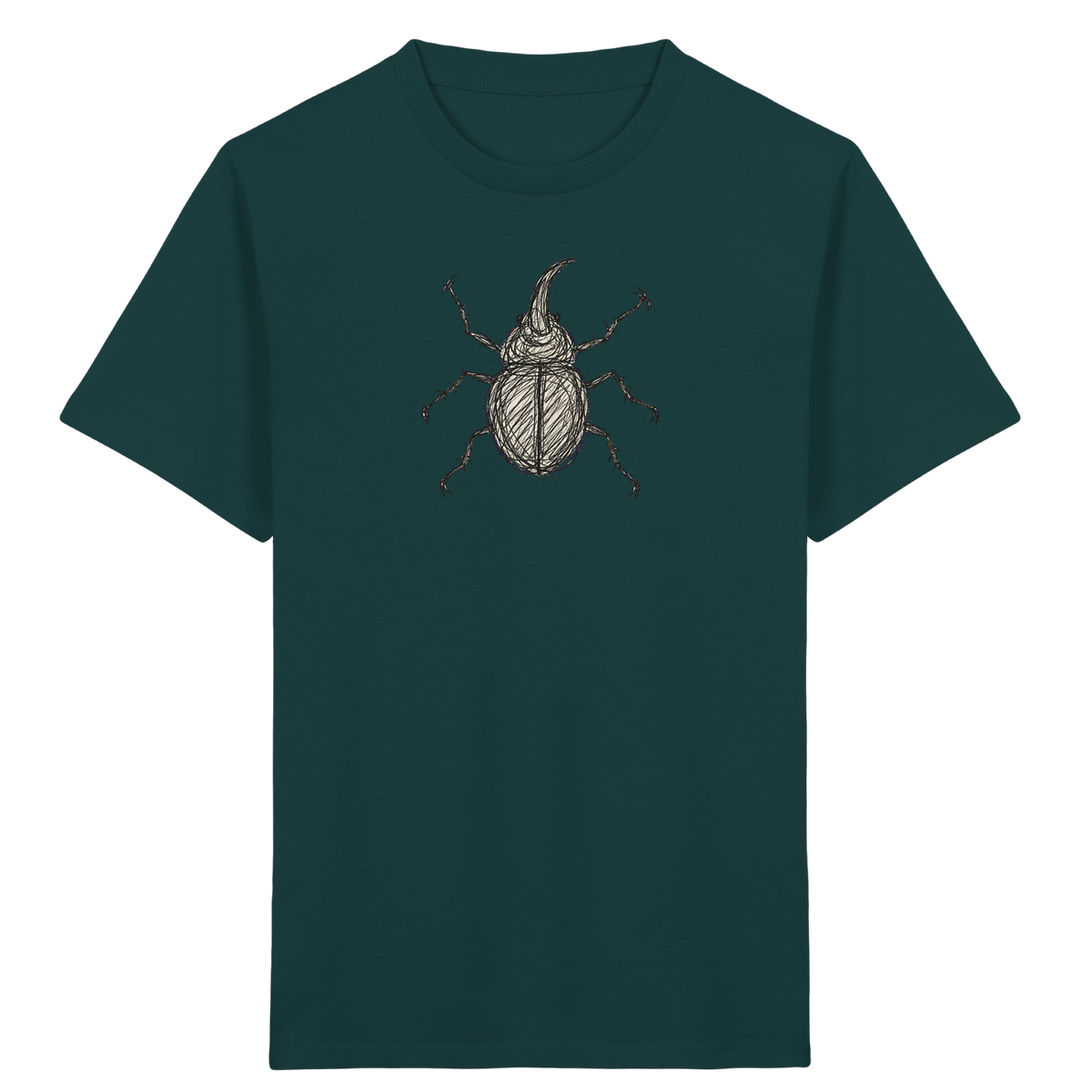 Nashornkäfer von oben - Kinder Bio T-Shirt