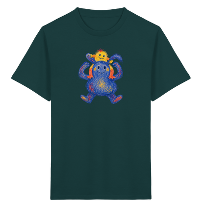 Huckepack Monster Kinder T-Shirt - Kinder Bio T-Shirt