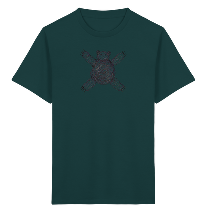 Bär von oben gezeichnet - Kinder Bio T-Shirt