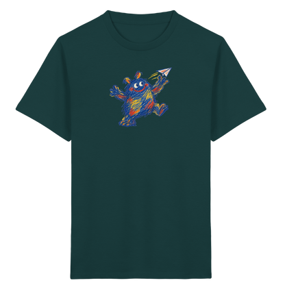 Papierfliegerwerfer Kritzelmonster Kinder Shirt - Kinder Bio T-Shirt