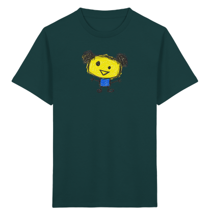 Kritzelkopf mit Doppeldutt - Kinder Bio T-Shirt
