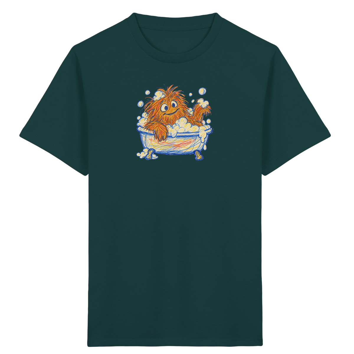 Badewannenzottel im Schaumbad - Kinder Bio T-Shirt