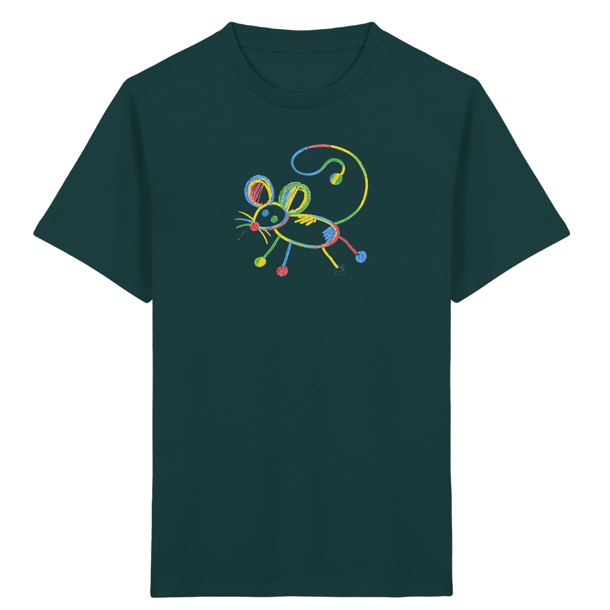 Farbpunkt Maus Kinder Shirt - Kinder Bio T-Shirt