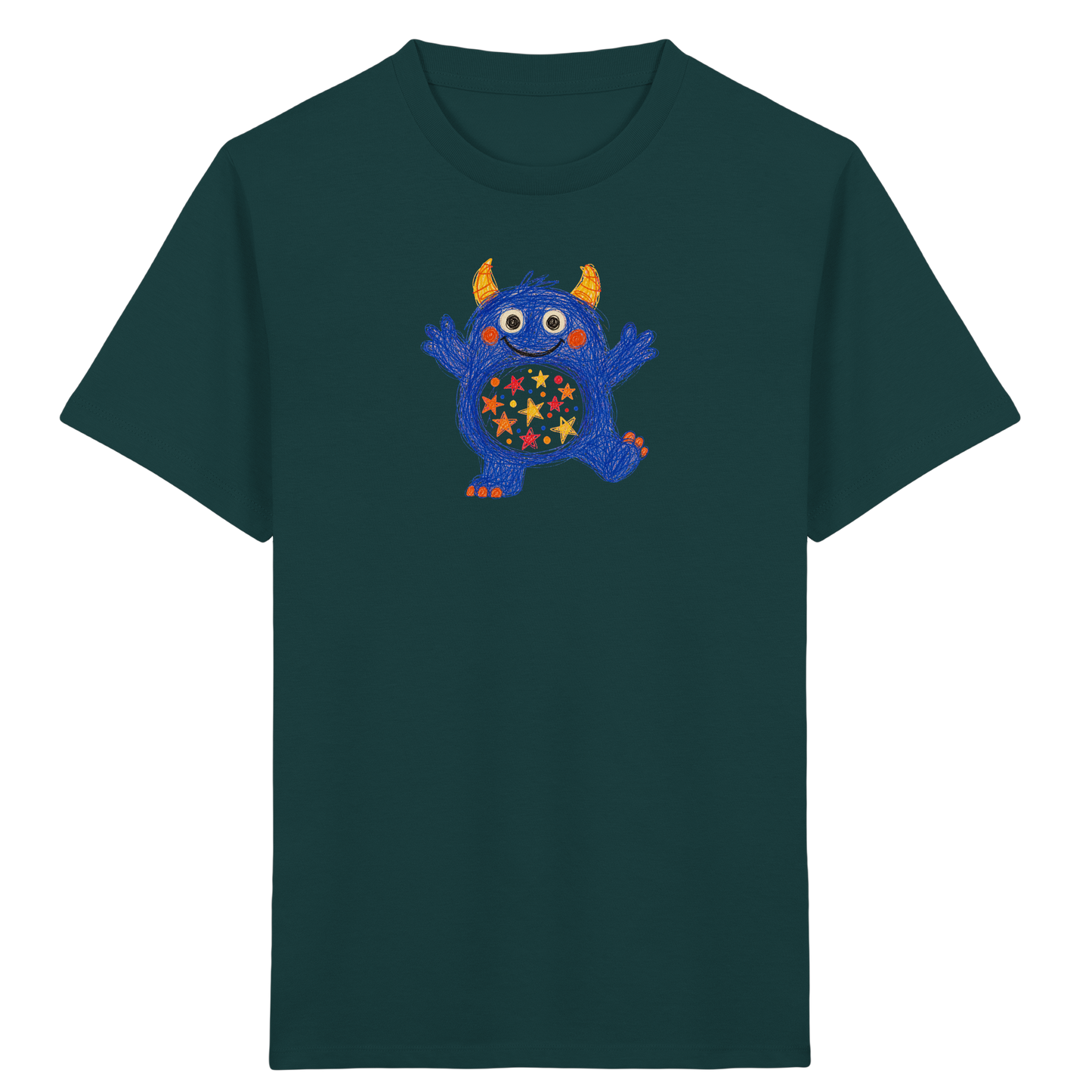 Funkelbauch Kritzelmonster Shirt - Kinder Bio T-Shirt