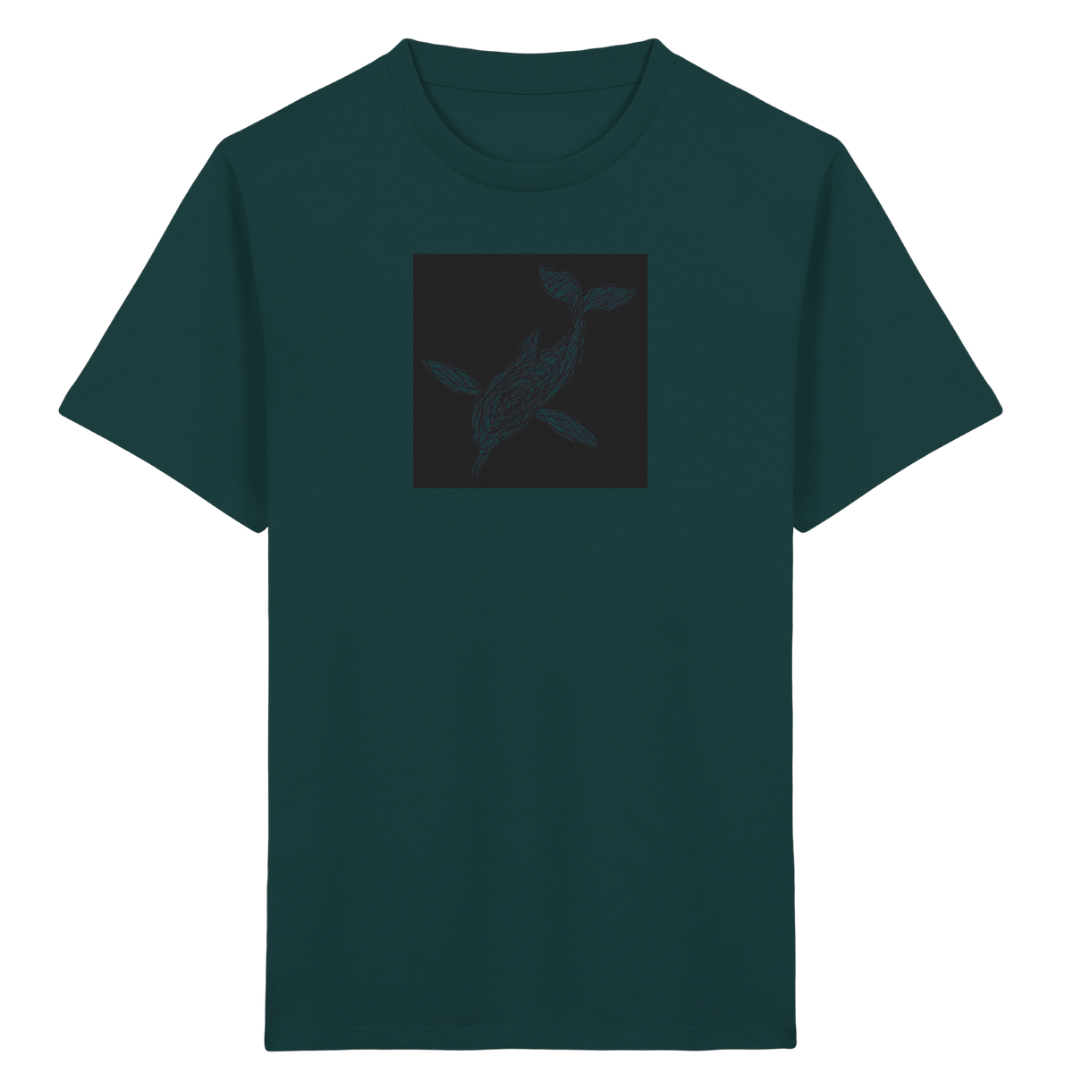 Delfin von oben - Kinder Bio T-Shirt
