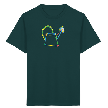 Bunte Kreide Gießkanne Kinder - Kinder Bio T-Shirt