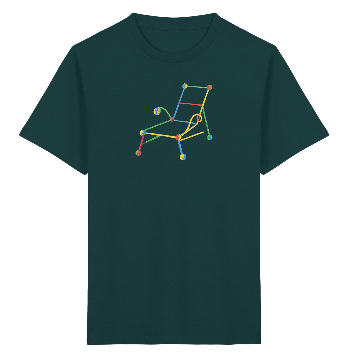 Bunte Liege mit Farbpunkten - Kinder Bio T-Shirt