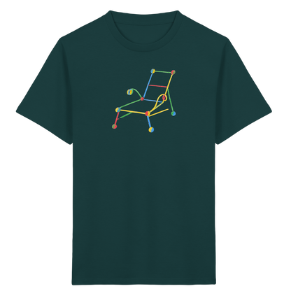 Bunte Liege mit Farbpunkten - Kinder Bio T-Shirt