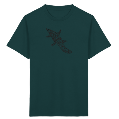 Schuppentier von oben - Kinder Bio T-Shirt