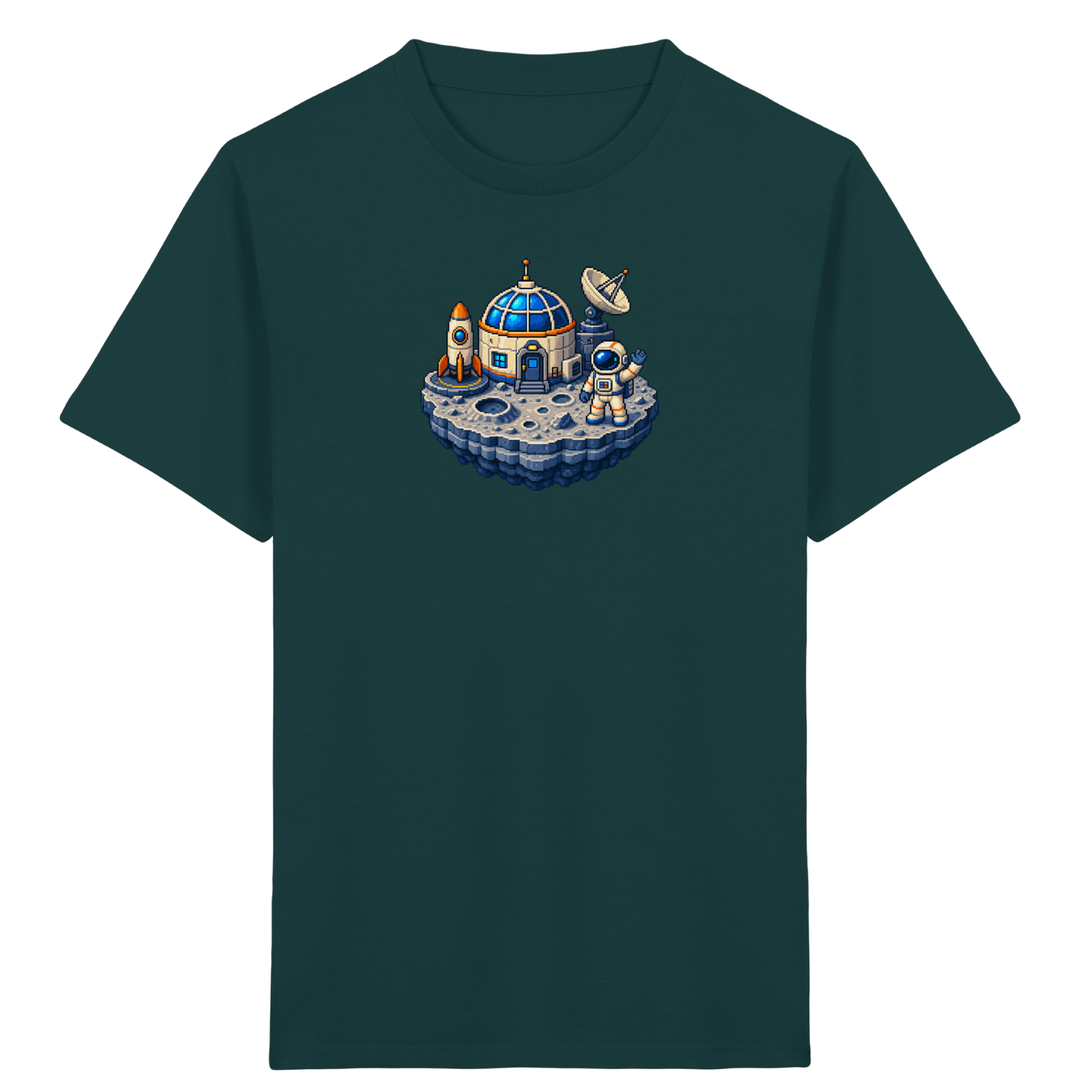 Coole Pixel Mondbasis Kinder T-Shirt - Kinder Bio T-Shirt