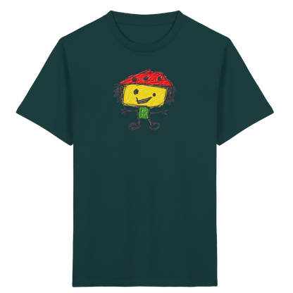 Kritzelkopf mit Tupfenhut - Kinder Bio T-Shirt
