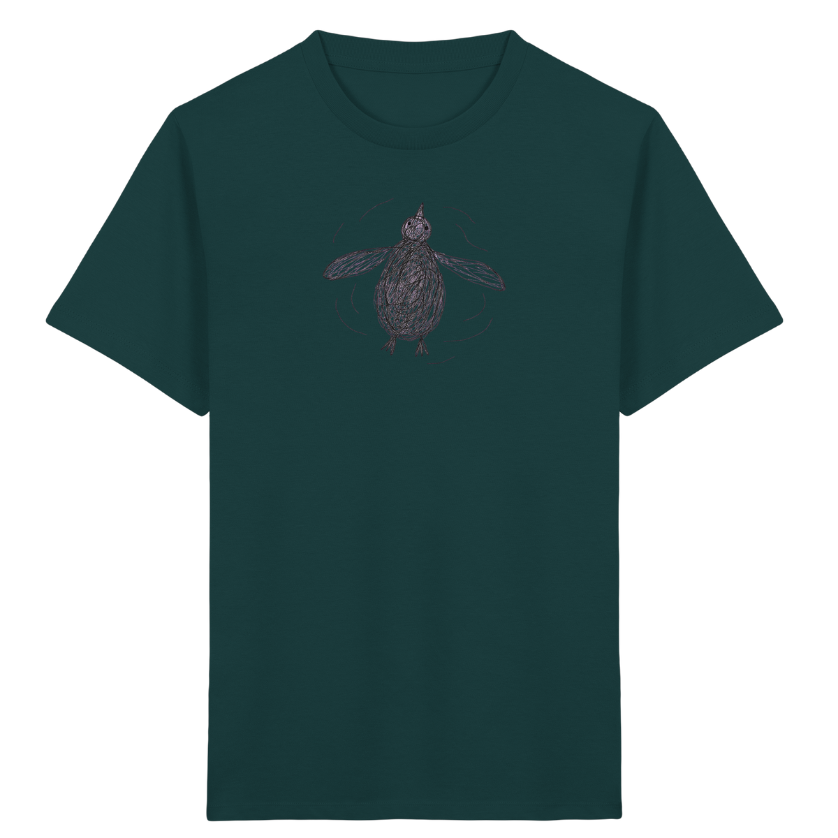 Pinguin von oben - Kinder Bio T-Shirt