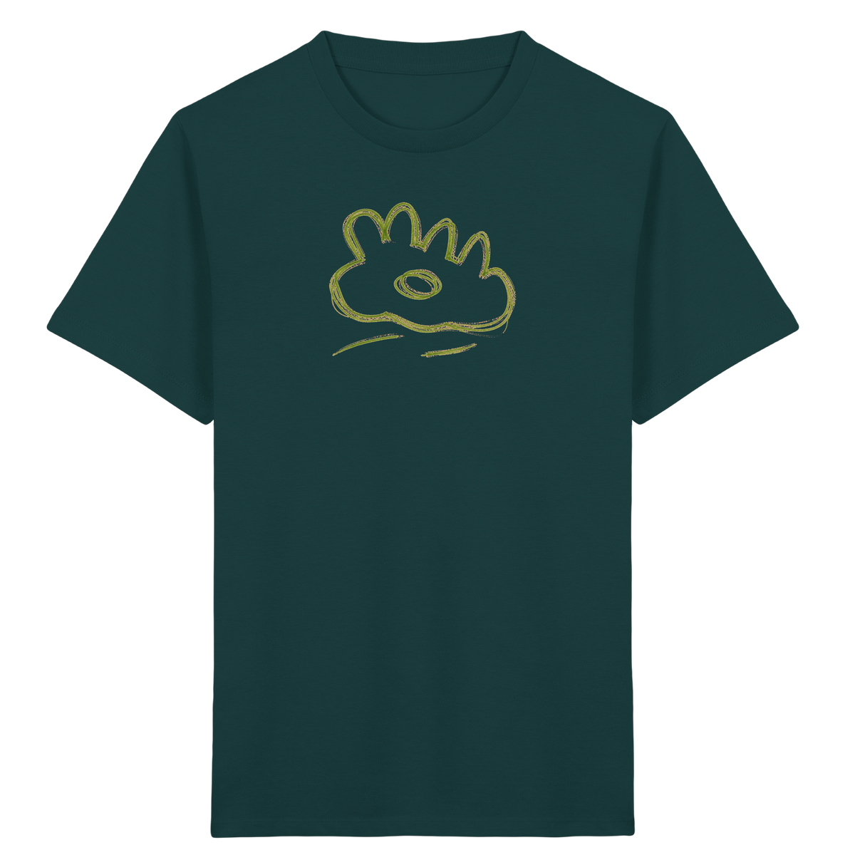 Grüne Wackelwolke Kinder T-Shirt - Kinder Bio T-Shirt