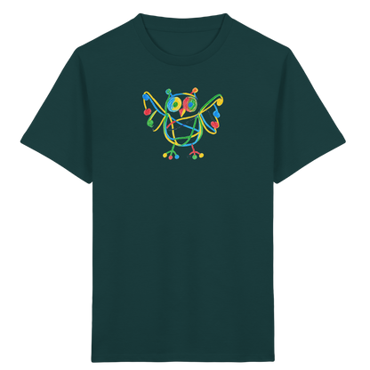 Farbpunkt Eule Kinder Shirt - Kinder Bio T-Shirt