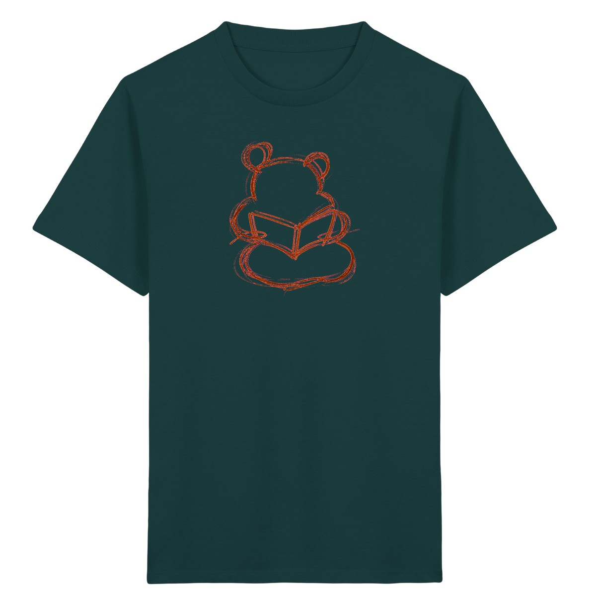 Wackelbär mit offenem Buch - Kinder Bio T-Shirt