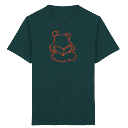 Wackelbär mit offenem Buch - Kinder Bio T-Shirt