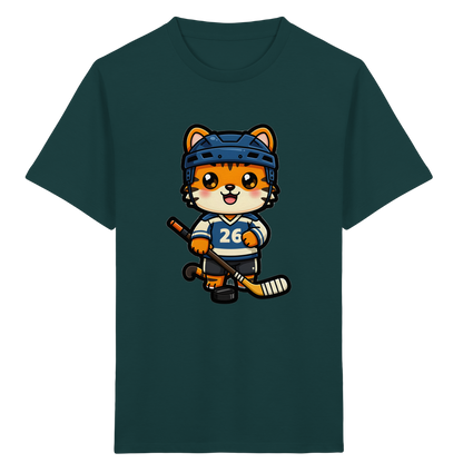 Tiger Eishockey Spieler Kinder T-Shirt - Kinder Bio T-Shirt