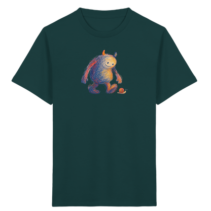 Schneckenfreund Monster Kinder T-Shirt - Kinder Bio T-Shirt