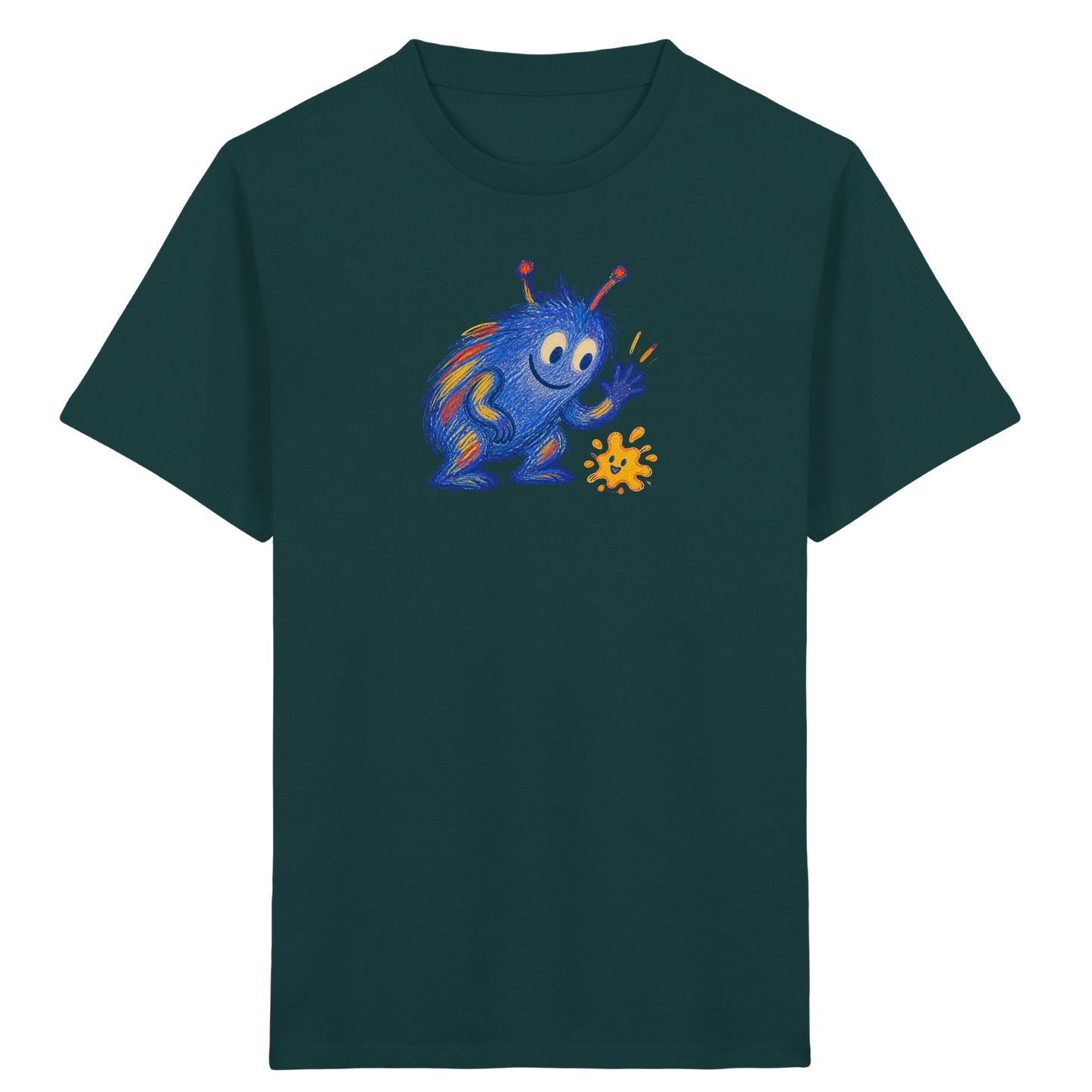 Klecksfreund Monster Kinder T-Shirt - Kinder Bio T-Shirt