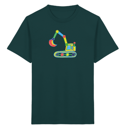 Bunter Punkt Bagger - Kinder Bio T-Shirt