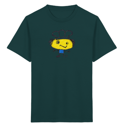 Kritzelkopf mit Kochmütze - Kinder Bio T-Shirt