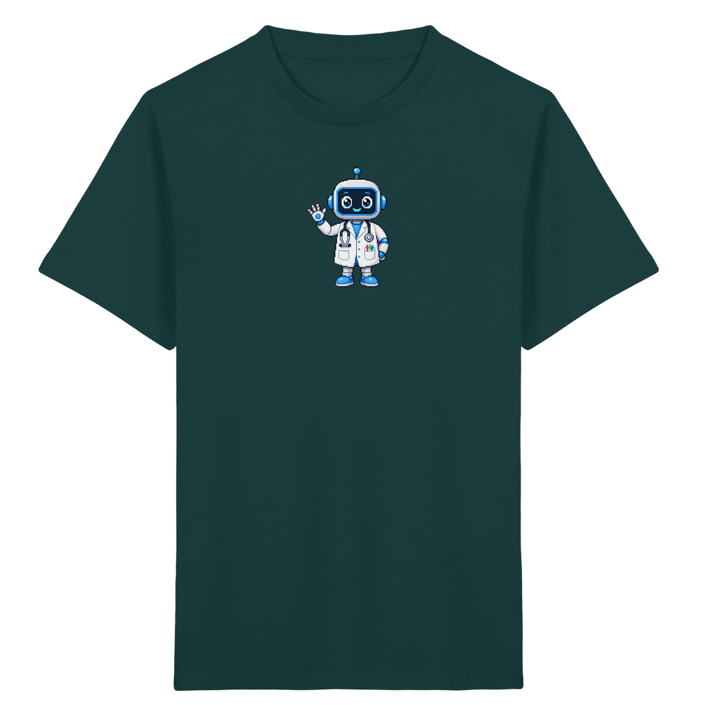 Pixel Roboter T-Shirt: Freundlich und cool - Kinder T-Shirt