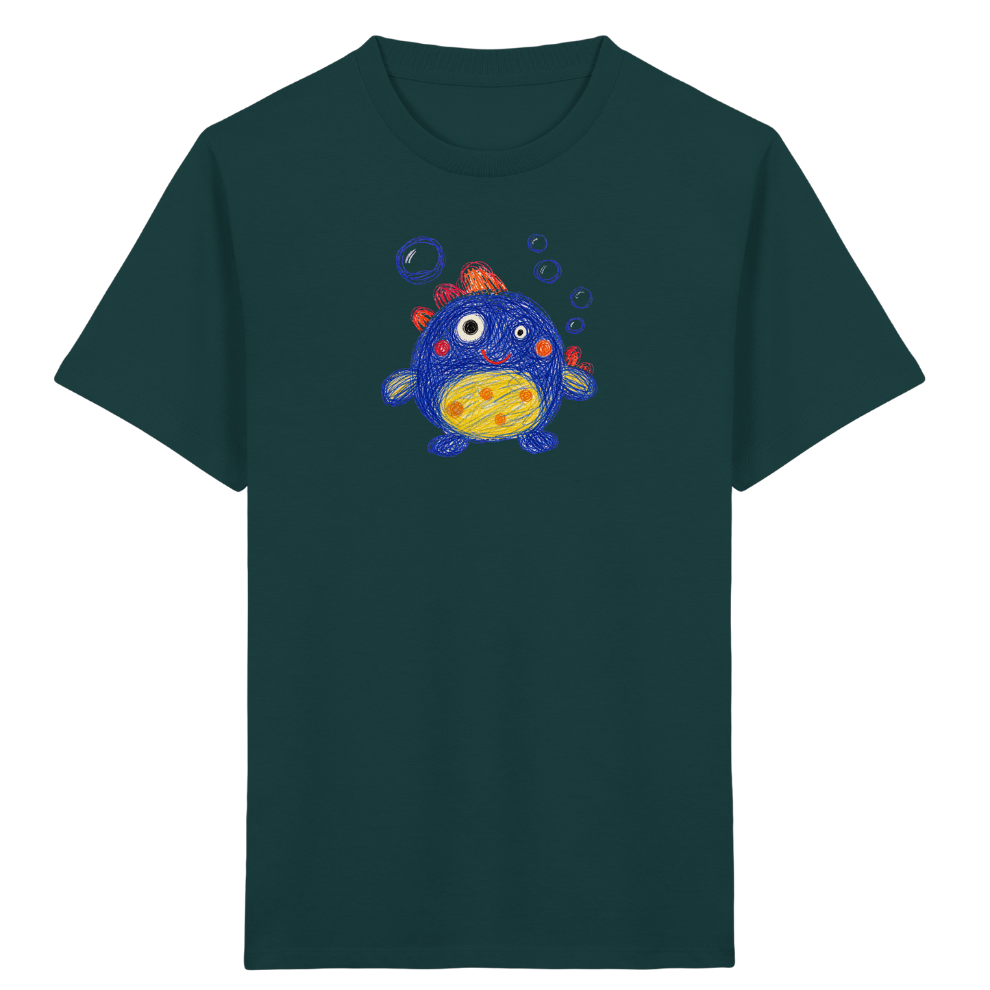 Blubberbauch Unterwasser Monster - Kinder Bio T-Shirt