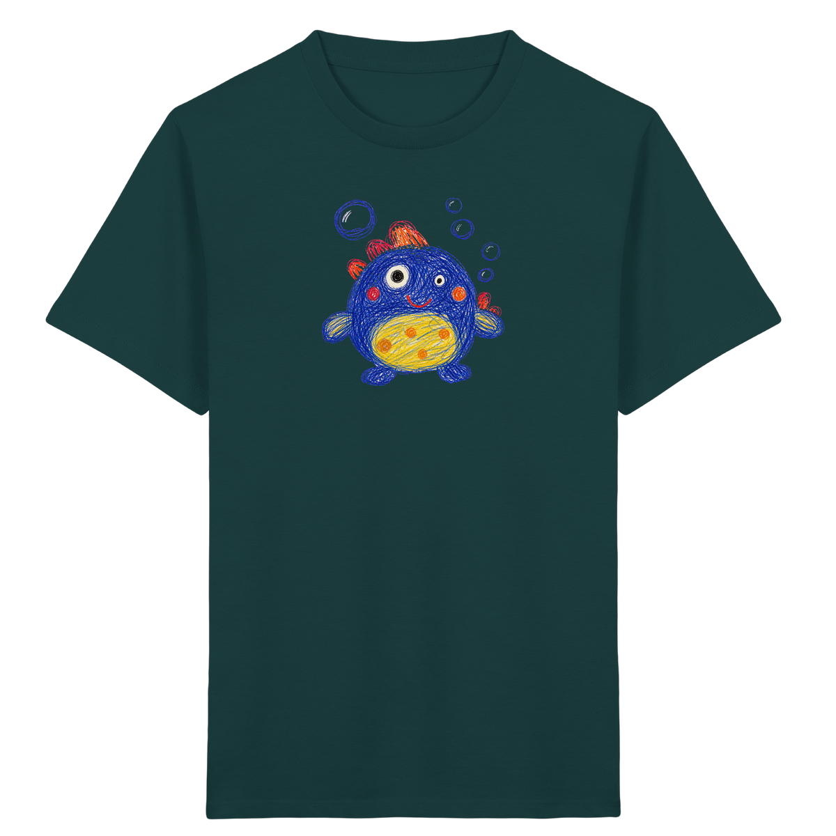 Blubberbauch Unterwasser Monster - Kinder Bio T-Shirt