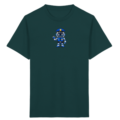 Pixel Roboter Polizei: Winkendes Kinder-T-Shirt - Kinder T-Shirt