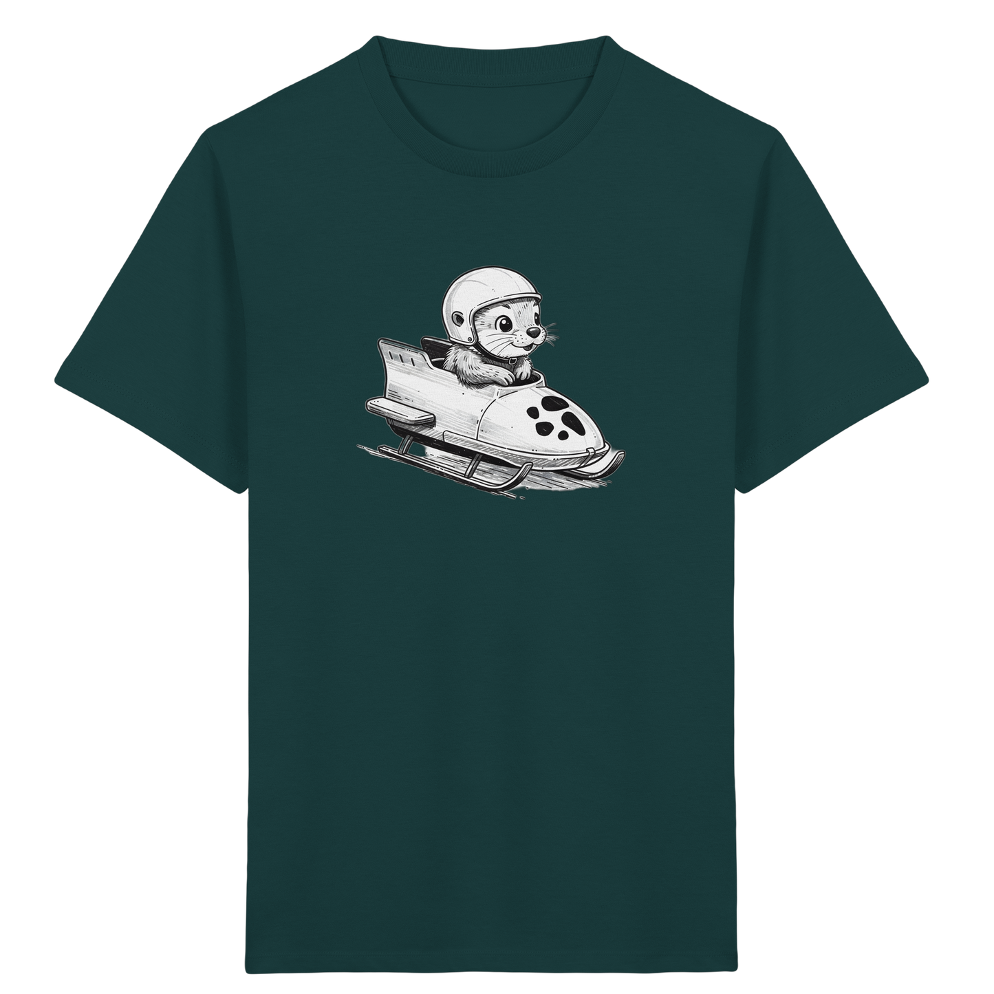 Otter Bob Abenteuer: Helm auf, Spaß rein! - Kinder Bio T-Shirt