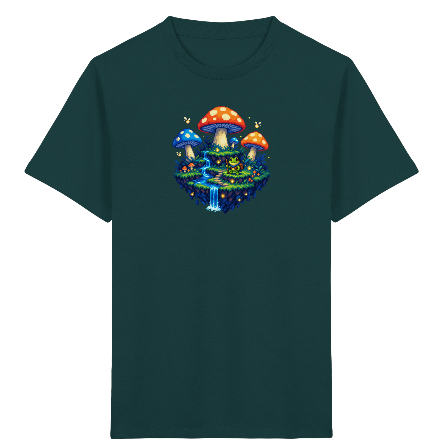 Magisches Pixel Abenteuer Frosch Shirt - Kinder Bio T-Shirt