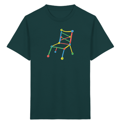 Bunter Kritzelstuhl für Kinder - Kinder Bio T-Shirt
