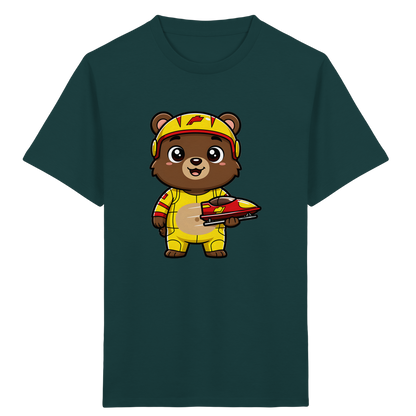 Bären-Rennfahrer T-Shirt: Abenteuer pur! - Kinder Bio T-Shirt