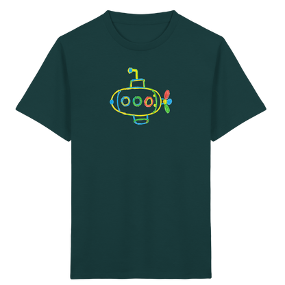 Farbpunkt U-Boot Abenteuer - Kinder Bio T-Shirt