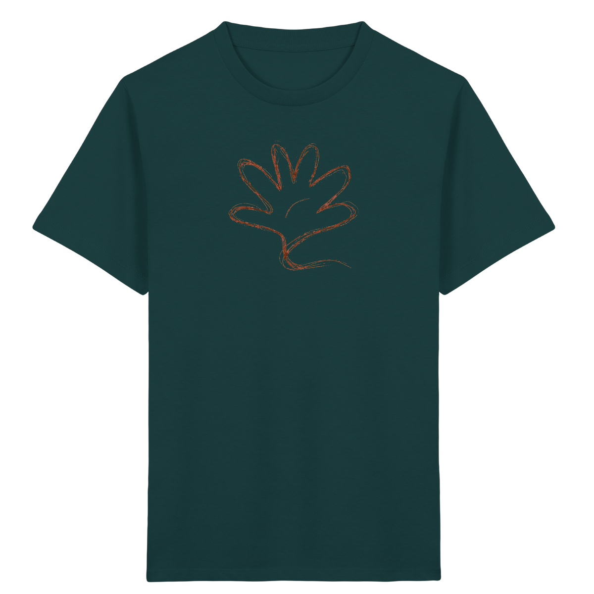 Kakaobraune Schlingenhand Kinder Shirt - Kinder Bio T-Shirt