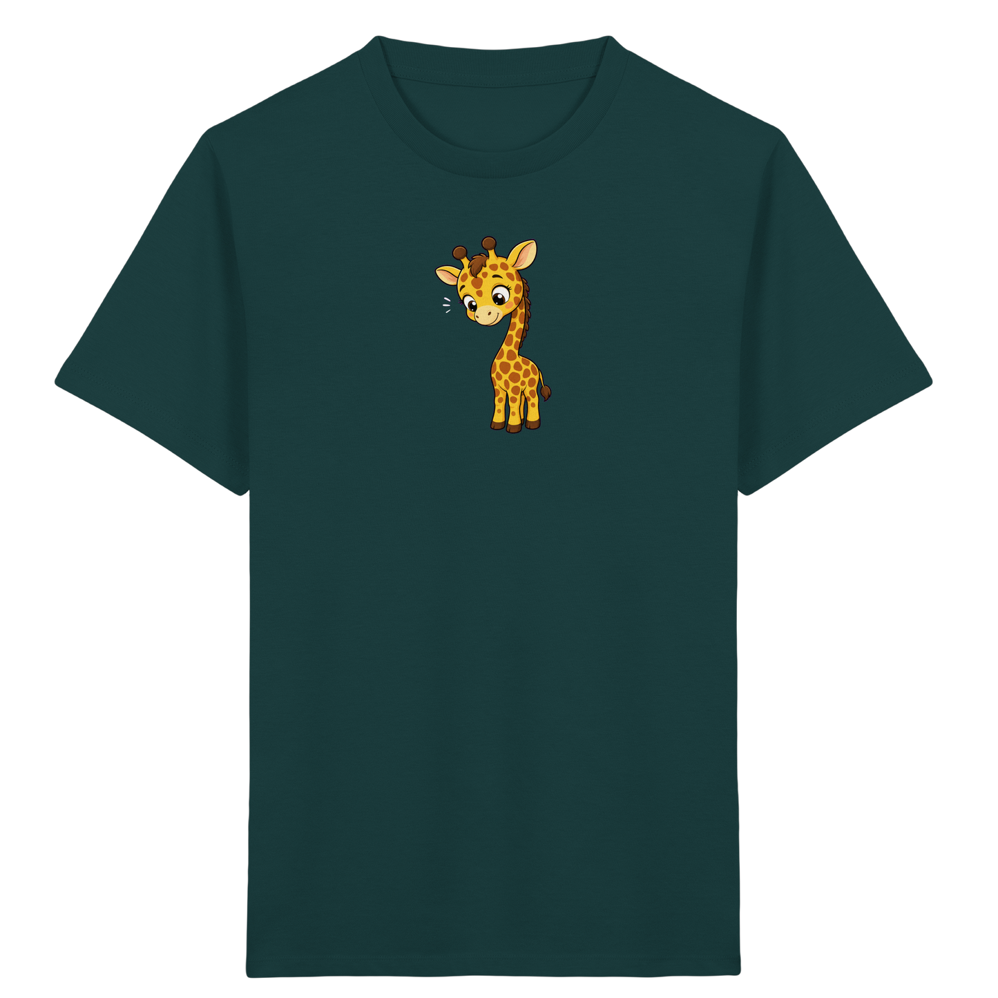 Niedliche Giraffe: Fröhliches Kinder-T-Shirt - Kinder Bio T-Shirt