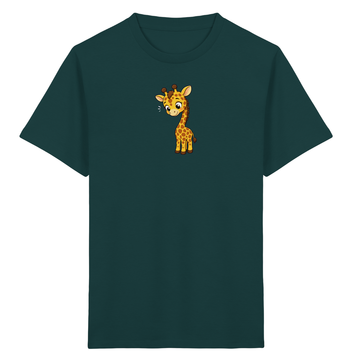 Niedliche Giraffe: Fröhliches Kinder-T-Shirt - Kinder Bio T-Shirt