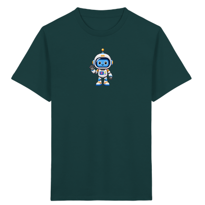 Roboter-Astronaut: Pixel-Herz-Weltraum-Shirt - Kinder T-Shirt