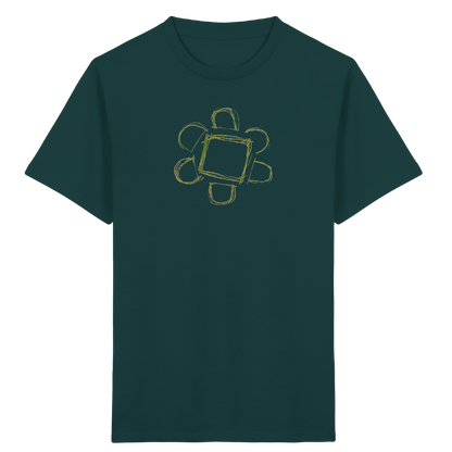 Waldgrüne Eckenblume Kinder T-Shirt - Kinder Bio T-Shirt