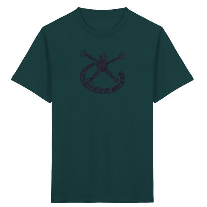 Lemur von oben gezeichnet - Kinder Bio T-Shirt